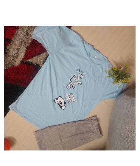 iShopping - Singaar Collection Night Suit For Girl Sky Blue (0032)