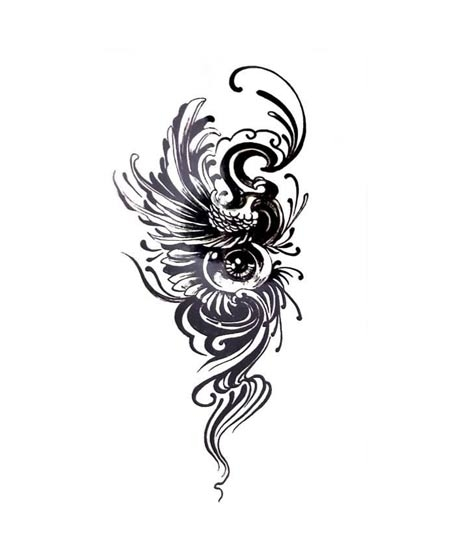 iShopping - G-Mart Eyes phoenix Temporary Tattoo Sticker