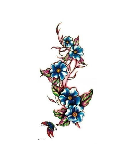 iShopping - G-Mart Beautiful  Flower Temporary Tattoo Sticker