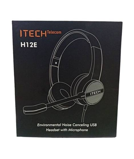 iShopping - Itech Telecom Environmental Noise Cancelling Headset (H12E)