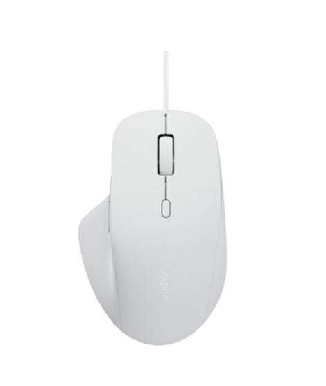 iShopping - Rapoo Wired Silent Mouse (N500)-White