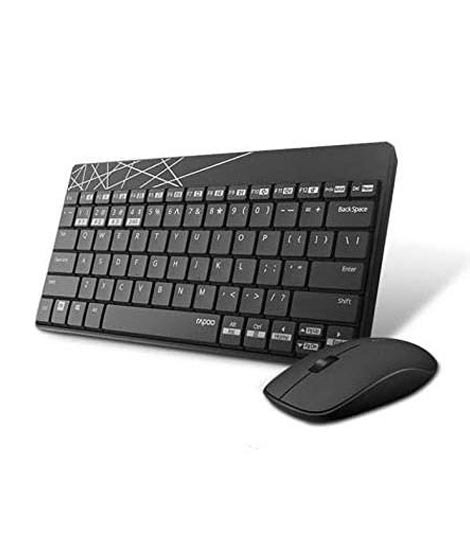 iShopping - Rapoo Multi-mode Wireless Desktop Set Black (8000M)