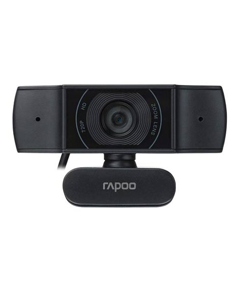 iShopping - Rapoo 720p HD USB Super Wide-Angle Webcam Black (C200)