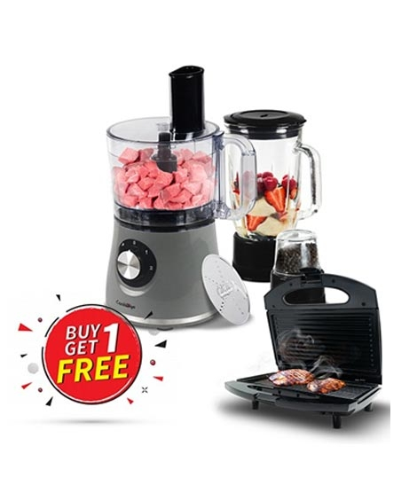 iShopping - Cambridge 11 in 1 Food Processor Grey (FP-2435)