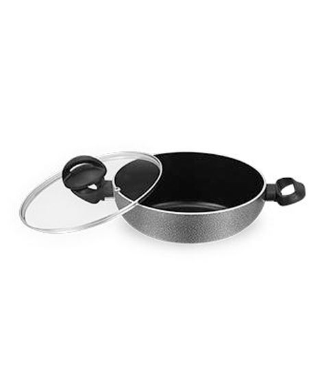 iShopping - Cambridge Non Stick Wok Two Side Handles With Glass Lid 28 Cm (NWT3828)