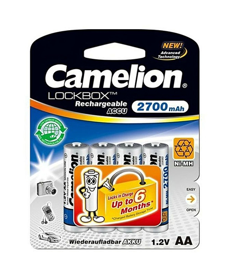 iShopping - Camelion 2700mAh Rechargeable Battery Pack of 4