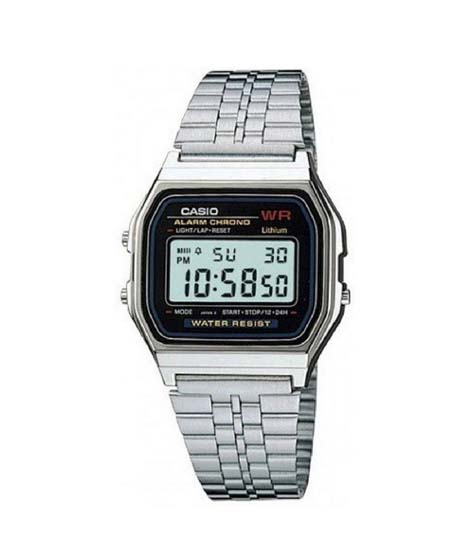 iShopping - Casio Digital Men's Watch Silver (A159WA-N1DF)