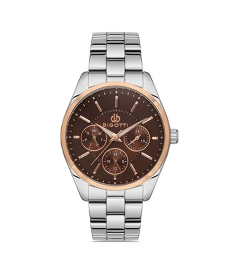 iShopping - Bigotti Stainless Steel Men's Watch Silver (BG.1.10340-5)