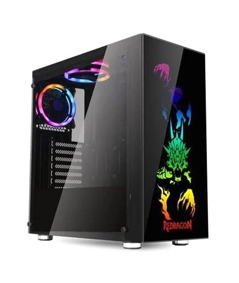 iShopping - Redragon Steeljaw Pro ATX Mid-Tower Gaming PC Case (GC608)