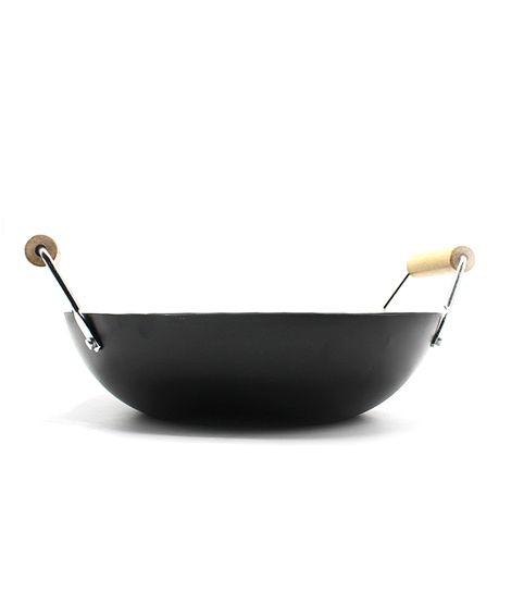 iShopping - Chef Cookware Non Stick Wok (Karahi) Carbon Steel 30cm