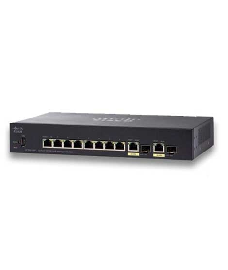iShopping - Cisco 8-Port Gigabit PoE+ Managed Network Switch With 2 SFP Combo Ports (SF352-08P)