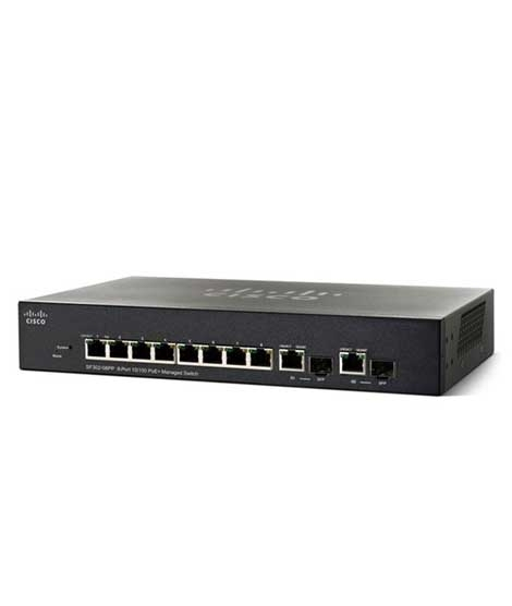 iShopping - Cisco 8-Port Managed Switch With 2 SFP Combo Ports (SF352-08-K9-EU)