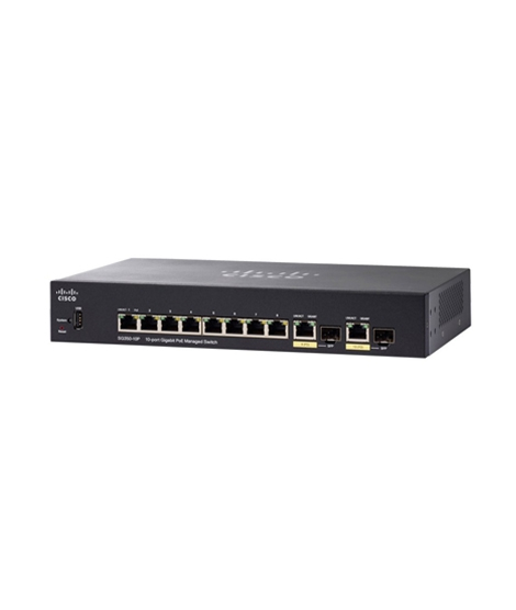 iShopping - Cisco 10-Port Gigabit PoE Managed Switch (SG350-10P)