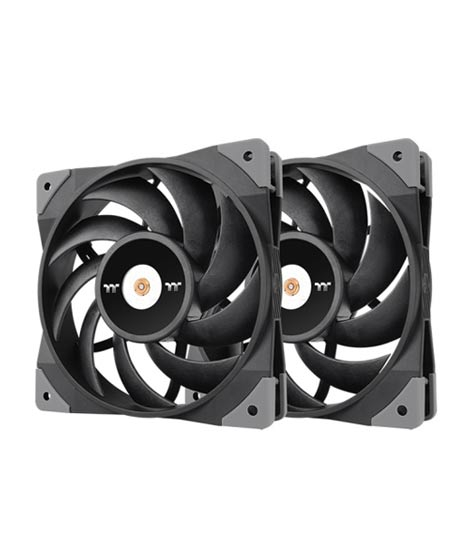 iShopping - Thermaltake ToughFan 12 Radiator Fan Pack Of 2 (CL-F082-PL12BL-A)