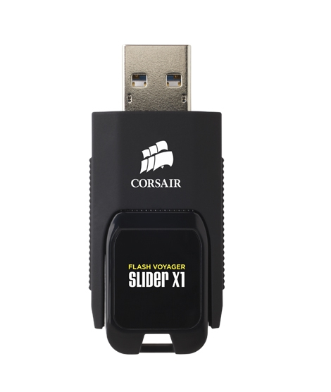 iShopping - Corsair Flash Voyager Slider X1 128GB USB 3.0 Flash Drive (CMFSL3X1-128GB)