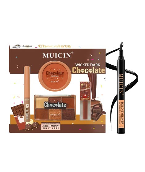 iShopping - Muicin 4 in 1 Wicked Chocolate Makeup Kit & Black Bold Eyeliner