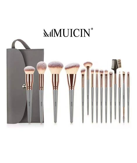 iShopping - Muicin Metallic 20 Pieces Eye & Face Makeup Brushes Set