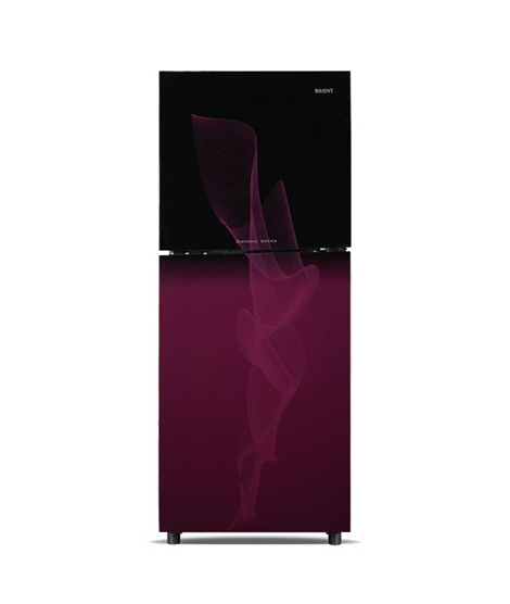 iShopping - Orient Crystal 410 Freezer-On-Top Refrigerator 13 Cu. Ft Purple Blaze
