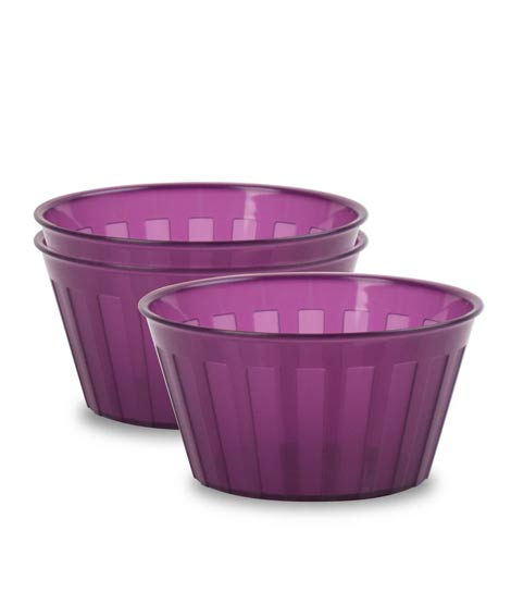 iShopping - Appollo Milan Bowl Medium (Pack Of 3)-Purple