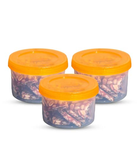 iShopping - Appollo Smart Mini Jar Medium (Pack Of 3)-Orange