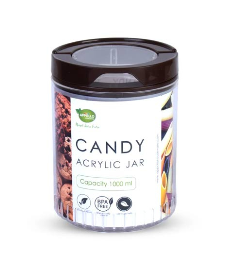 iShopping - Appollo Candy Acrylic Jar Large-Brown
