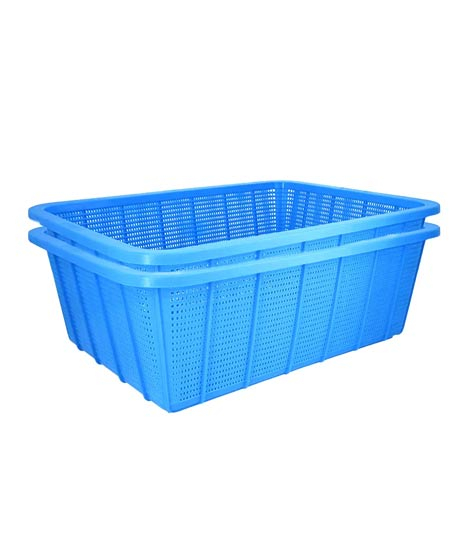 iShopping - Appollo Rainbow Basket Medium (Pack Of 2)-Blue
