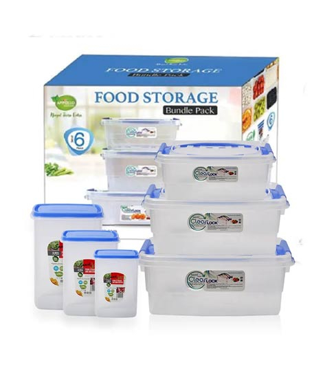 iShopping - Appollo Multipurpose Food Storage Bundle (Pack Of 6)