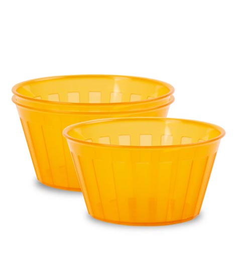 iShopping - Appollo Milan Bowl Small (Pack Of 3)-Orange