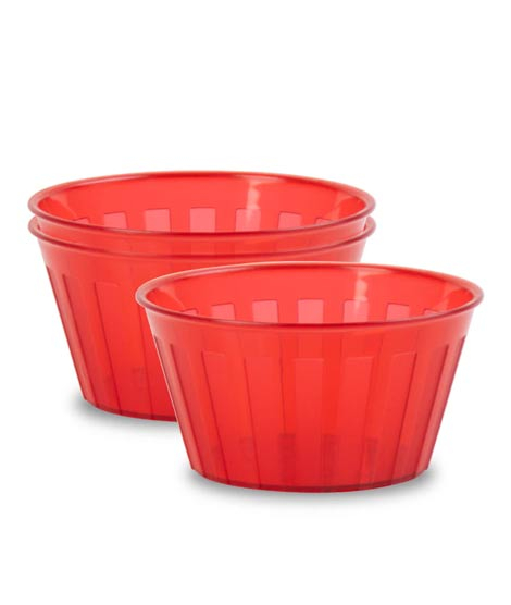 iShopping - Appollo Milan Bowl Small (Pack Of 3)-Red