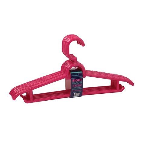 iShopping - Appollo Right Hanger (Pack Of 6)-Pink