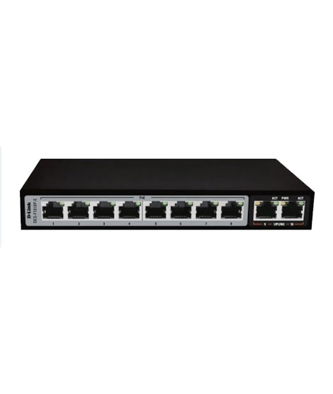 iShopping - D-Link 10-Port 10/100 Long Range PoE+ Surveillance Switch (DES-F1010P-E)