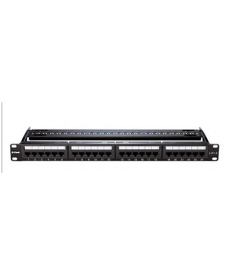 iShopping - D-Link 24 Port Cat6 UTP Fully Loaded Patch Panel Black (NPP-C61BLK241)