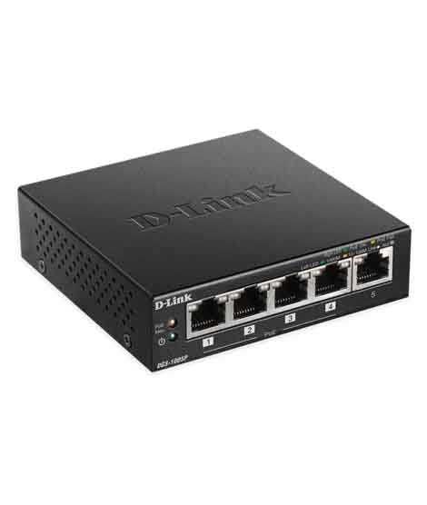 iShopping - D-Link 5-Port Metal Desktop Switch With PoE (DGS-1005P)