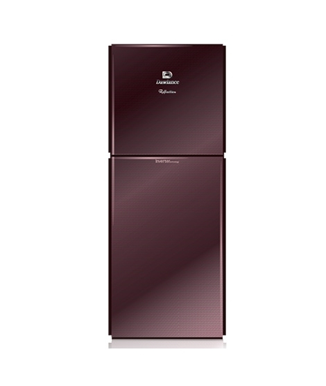 iShopping - Dawlance Reflection Inverter Series Mirror Glass Door Refrigerator 10 Cu Ft Burgundy (9166-WB-GD)