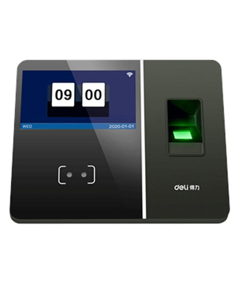 iShopping - Deli Fingerprint+Face Attendance Machine Black (E13750)