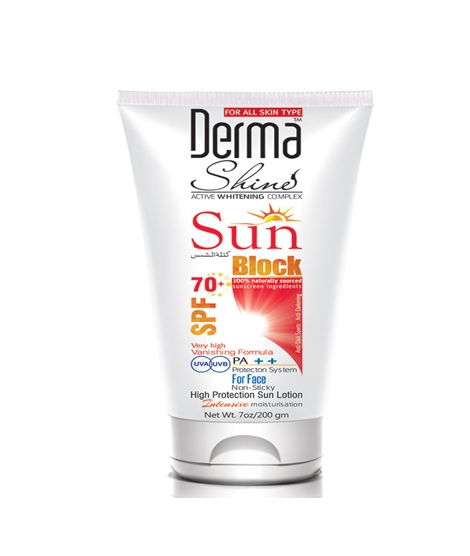 iShopping - Derma Shine Sun Block SPF 70+ 200gm