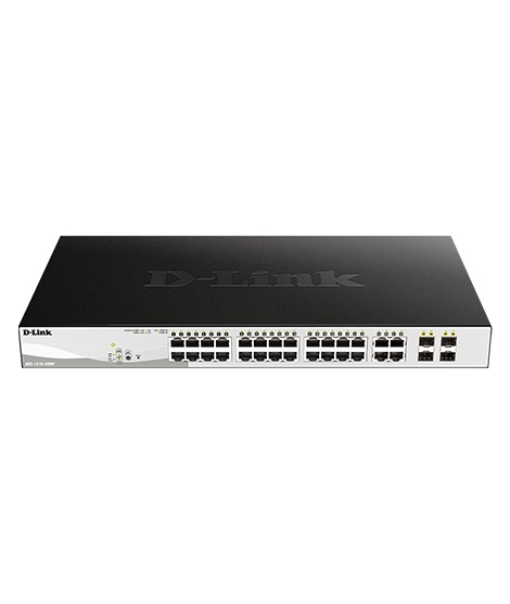 iShopping - D-Link 28-Port Gigabit Smart Managed PoE Switch (DGS-1210-28MP)