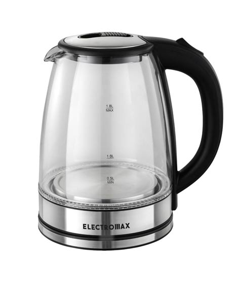iShopping - Electromax Glass Electric Kettle (EMKT-1801)