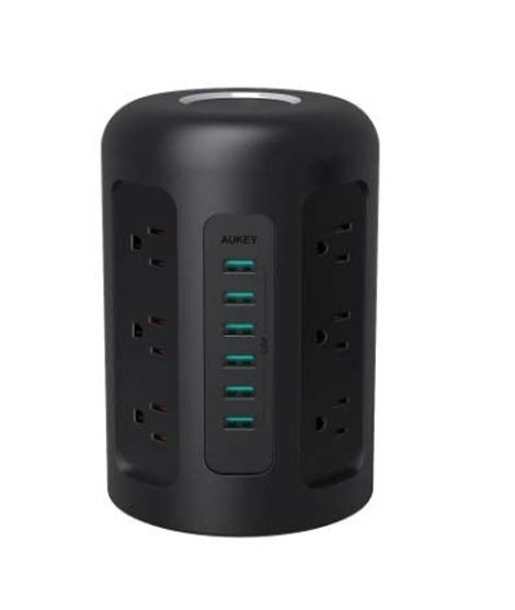 iShopping - Aukey 6 USB Ports Power Hub XL Black (PA-S14)