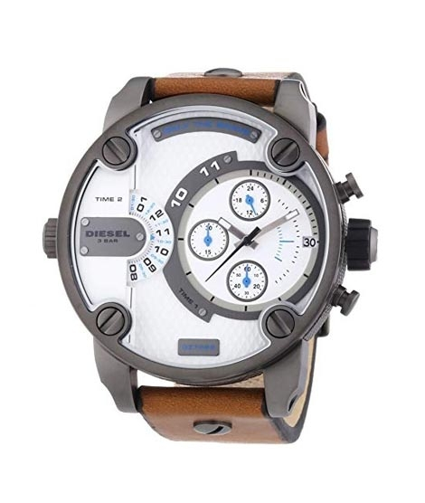iShopping - Diesel Little Daddy Leather Men's Watch Tan (DZ7269)