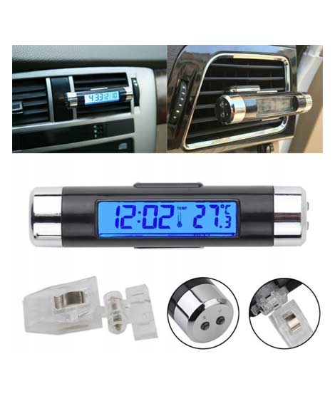 iShopping - Godzilla Digital Clock And Temperature Thermometer For Car Blue (Model K01)