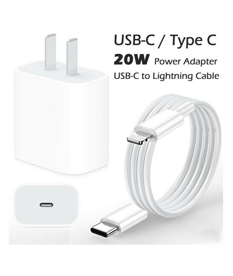iShopping - Apple 20W USB-C Power Adapter And USB-C To Lighting Cable