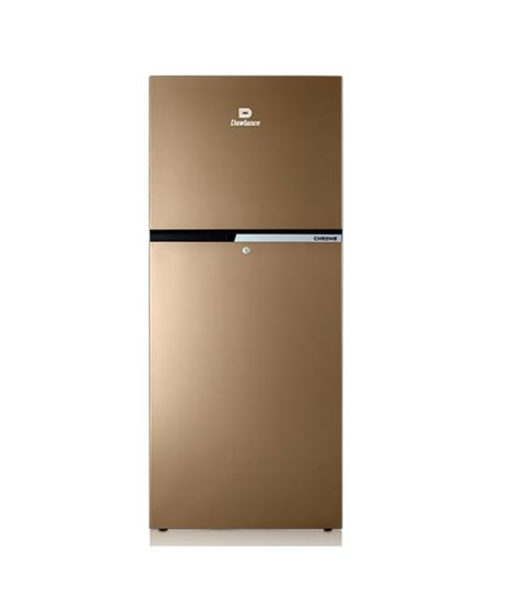 iShopping - Dawlance Chrome Freezer-On-Top Refrigerator 8 Cu Ft Hairline Gold (9149-WB)