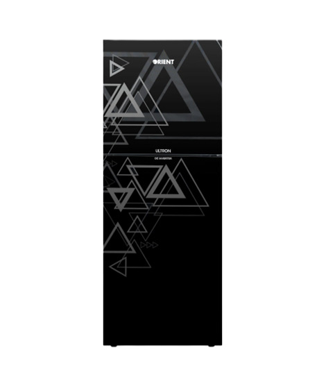 iShopping - Orient Ultron 470 Glass Door Inverter Freezer-on-Top Refrigerator 16 Cu Ft