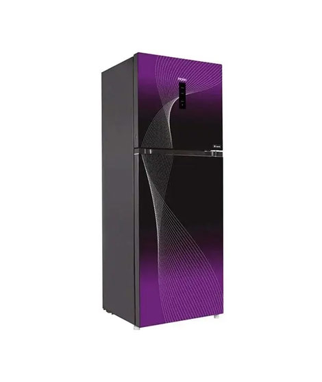 iShopping - Haier Digital Inverter Glass Door Freezer-on-top Refrigerator 12 Cu Ft (HRF-346IF)-Purple