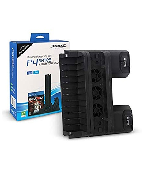 iShopping - Dobe Multifunction Cooling Fan Stand with Dual Charging Station For PlayStation 4