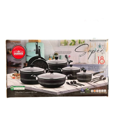 iShopping - Domestic Super Non-Stick Cookware Set - 18 Pieces