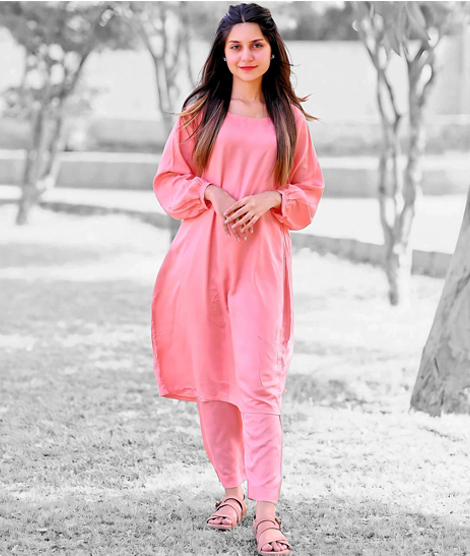iShopping - Vcare Natural 2 Pieces Casual Suit For Women Pink
