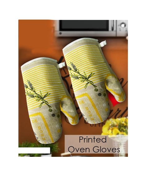 iShopping - Dream On Printed Oven Gloves Pack Of 2 (G-004-Y)