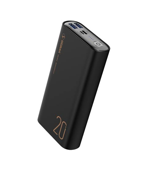 iShopping - Sigma Ababeel Power Bank 20000mAh Black - (SC-93)